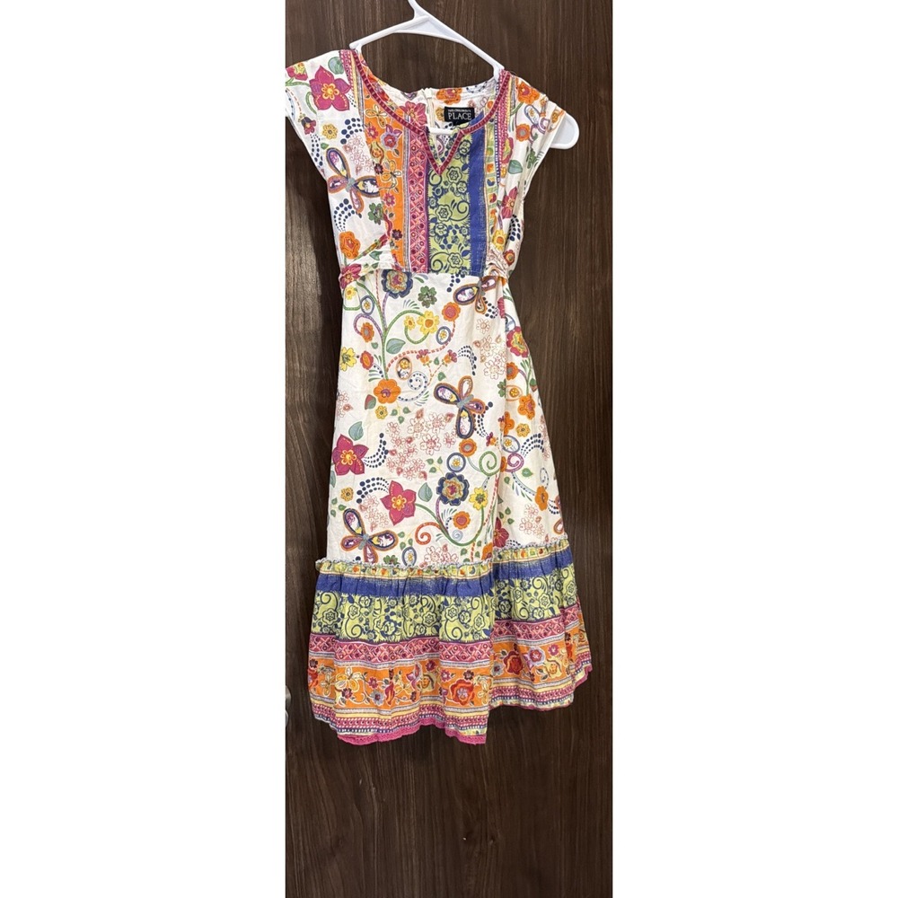 Butterfly Floral Boho Fairy Core Whimsy Dress Girls 12
